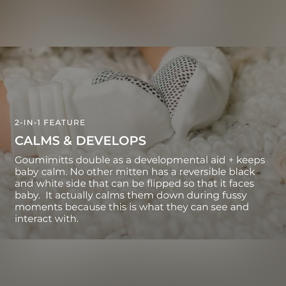 Goumi Mitts No Scratch Baby Infant Mittens- Enchanted Garden - Picture 6 of 7